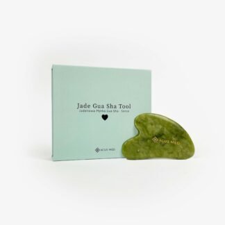 Gua Sha akmuo – širdelė – žalias