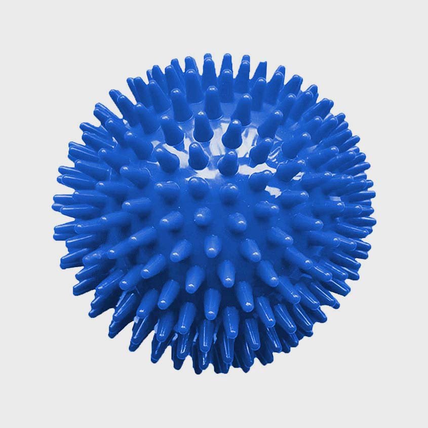 Line Sport dygliuotas kamuoliukas 10 cm – mėlynas
